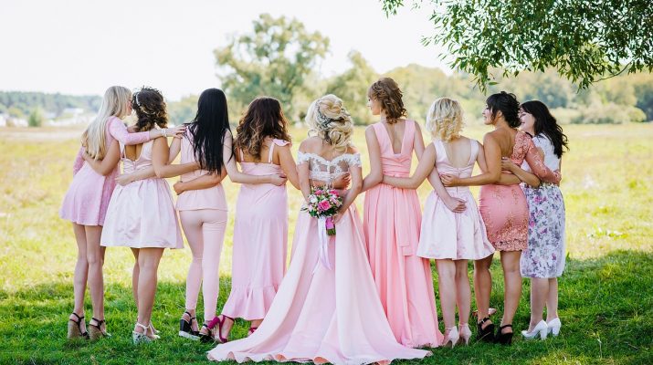 Two Tone Bridesmaid Dresses Beach Wedding