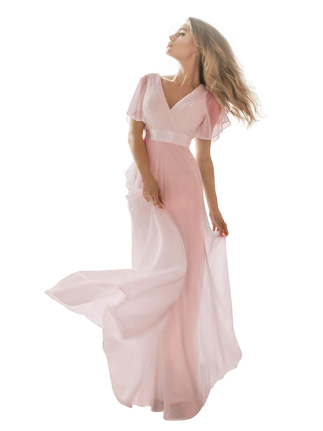 chiffon dresses for beach wedding guest