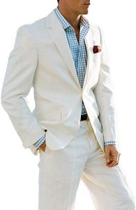 Beach wedding suit