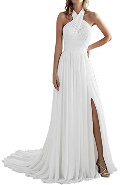 White Beach Wedding Dresses