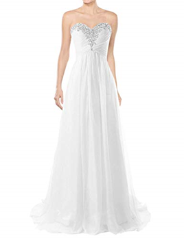 White Beach Wedding Dresses